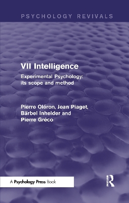 Book cover for Experimental Psychology Its Scope and Method: Volume VII