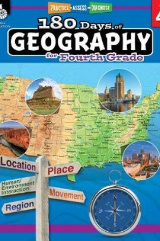Cover of 180 Days of Geography for Fourth Grade