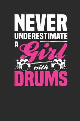 Book cover for Never Underestimate A Girl With Drums