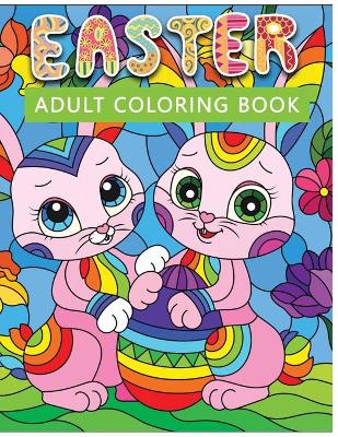 Book cover for Easter adult coloring book