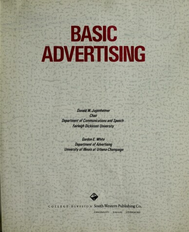 Book cover for Basic Advertising