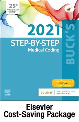 Cover of Buck's Step-By-Step Medical Coding, 2021 Edition - Text and Workbook Package