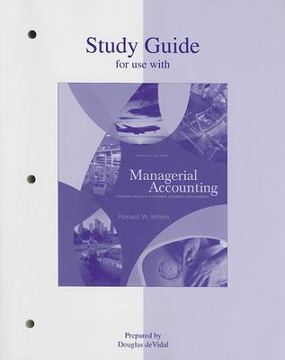 Book cover for Study Guide to Accompany Managerial Accounting