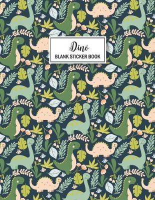 Book cover for Dino Blank Sticker Book