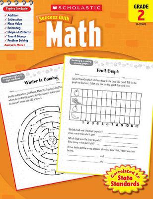 Book cover for Scholastic Success with Math: Grade 2 Workbook