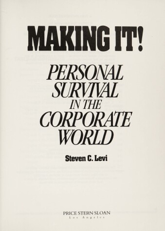 Book cover for Making It!