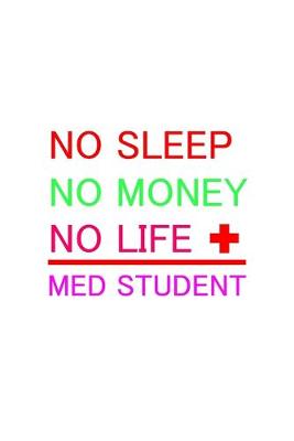 Book cover for No sleep No money No life Med student