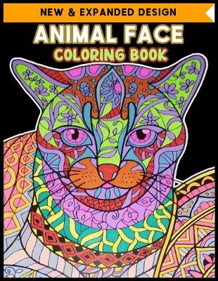 Book cover for Animal Face Coloring Book