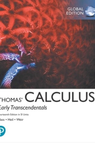 Cover of Thomas' Calculus: Early Transcendentals in SI Units