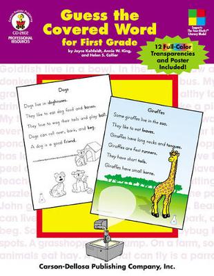 Cover of Guess the Covered Word for First Grade