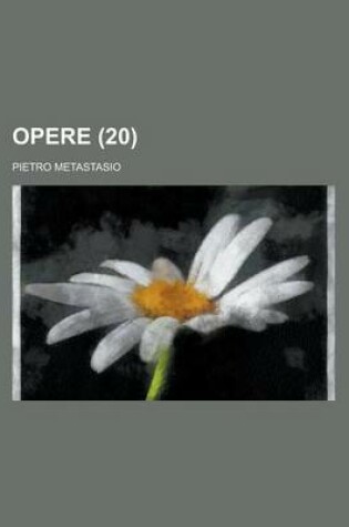 Cover of Opere (20)