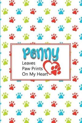 Book cover for Penny Leaves Paw Prints on My Heart