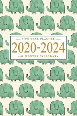 Cover of 2020-2024 five year planner 60 months calendar