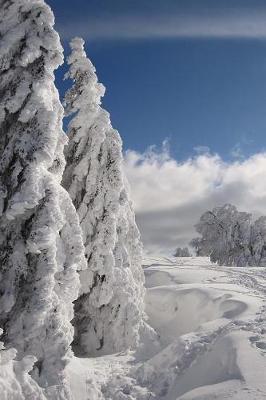 Book cover for Winter Snow Fir Trees Journal