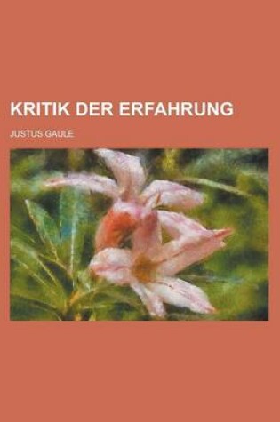 Cover of Kritik Der Erfahrung