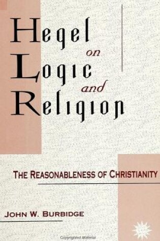 Cover of Hegel on Logic and Religion