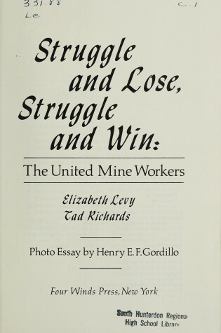 Cover of Struggle and Lose, Struggle and Win