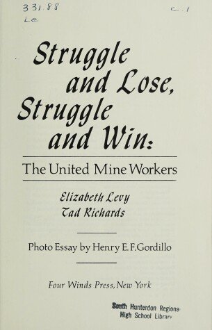 Book cover for Struggle and Lose, Struggle and Win