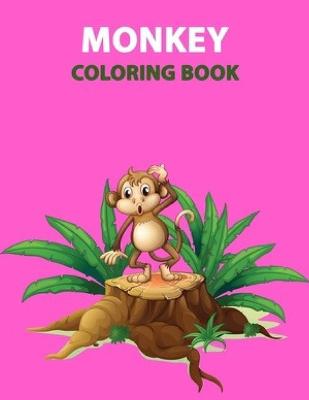 Book cover for Monkey Coloring Book