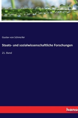 Cover of Staats- und sozialwissenschaftliche Forschungen