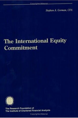 Cover of The International Equity Commitment