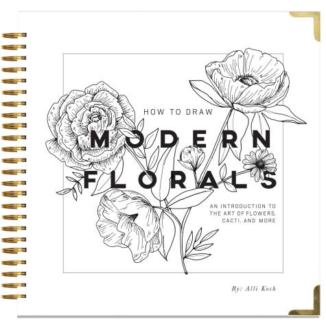 Book cover for How To Draw Modern Florals