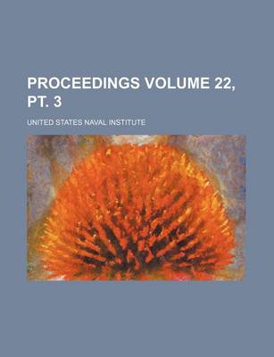 Book cover for Proceedings Volume 22, PT. 3