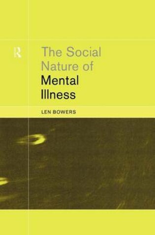 Cover of The Social Nature of Mental Illness