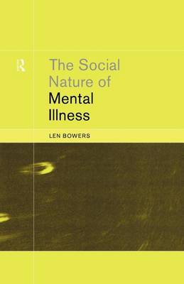 Cover of The Social Nature of Mental Illness