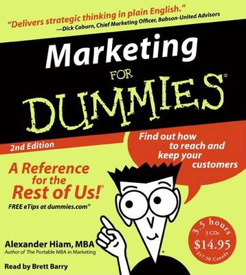 Book cover for Marketing for Dummies 2nd Ed.