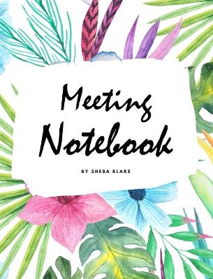 Book cover for Meeting Notebook for Work (Large Hardcover Planner / Journal)