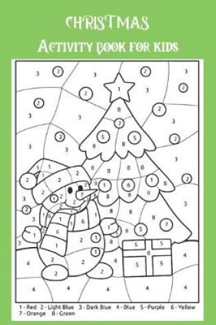 Cover of Christmas activity book for kids