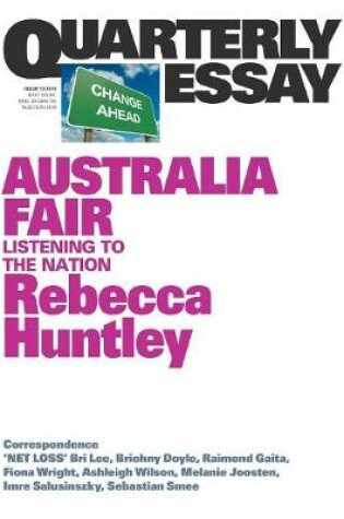 Cover of Australia Fair: Listening to the Nation:  Quarterly Essay 73