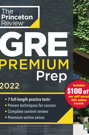 Cover of Princeton Review GRE Premium Prep, 2022