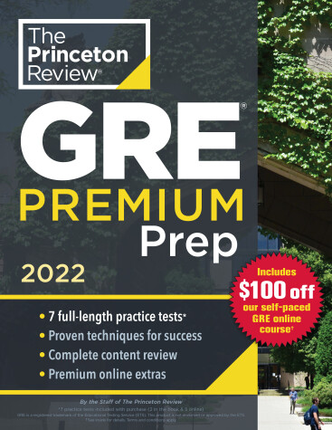 Cover of Princeton Review GRE Premium Prep, 2022