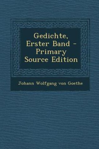 Cover of Gedichte, Erster Band