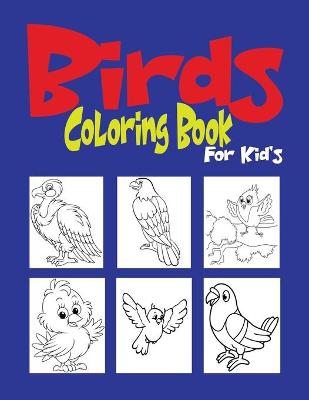 Book cover for Birds Coloring Book For Kids