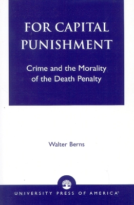 Book cover for For Capital Punishment