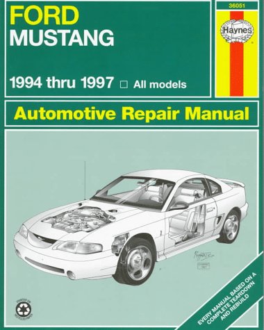 Book cover for Ford Mustang 1994 to 1997 Automotive Repair Manual