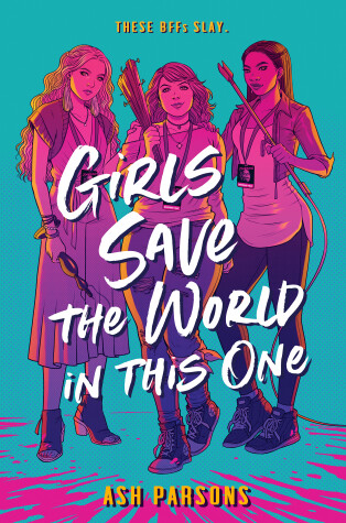 Book cover for Girls Save the World in This One