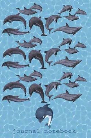 Cover of Swimming Dolphins Journal Notebook