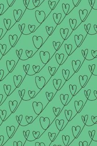Cover of Bullet Journal Notebook Scribbly Hearts Pattern 4