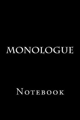 Book cover for Monologue