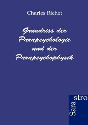 Book cover for Grundriss der Parapsychologie und der Parapsychophysik