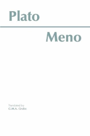 Cover of Meno