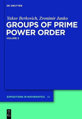 Book cover for Yakov Berkovich; Zvonimir Janko: Groups of Prime Power Order. Volume 3