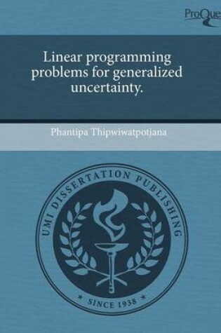 Cover of Linear Programming Problems for Generalized Uncertainty