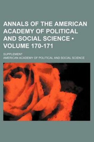 Cover of Annals of the American Academy of Political and Social Science (Volume 170-171); Supplement