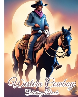 Book cover for Western Cowboy Coloring Book