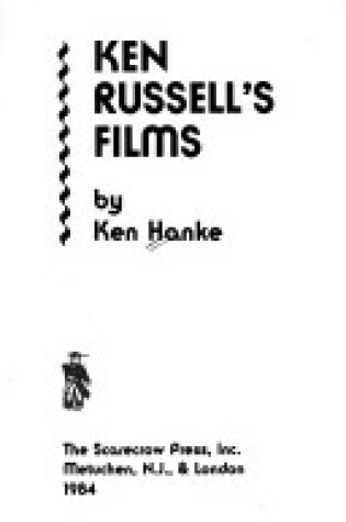 Cover of Ken Russell's Films